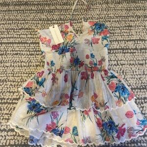 Loveshackfancy white floral halter dress